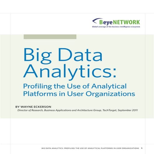 Big Data Analytics Research Report