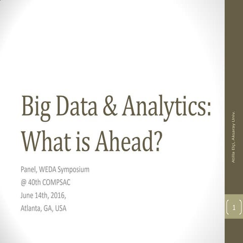 Big data and analytics