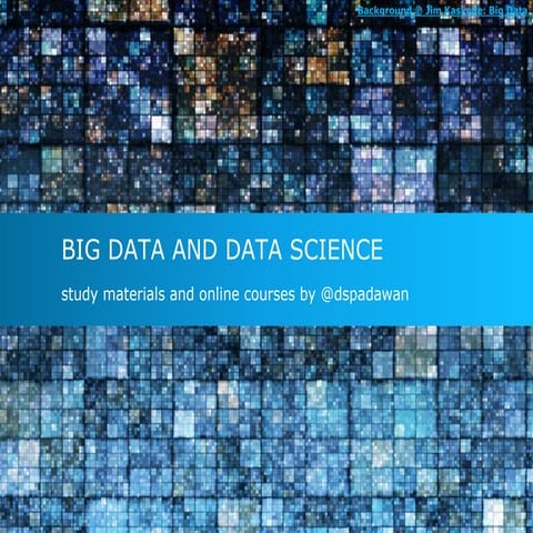 Big data and data science study | PPT