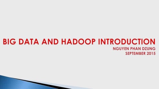 Introduction To Hadoop Ecosystem | PPT