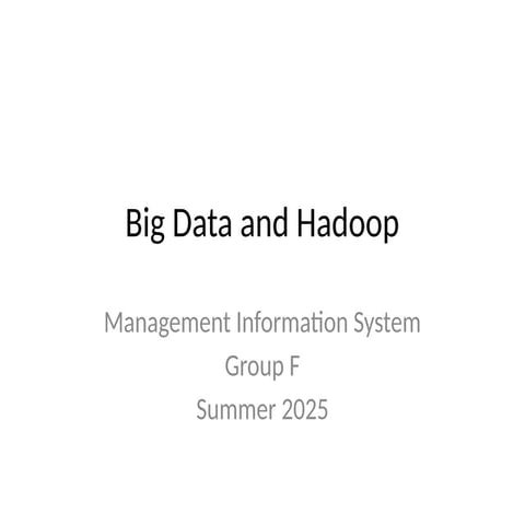 Big Data is a term used to describe vast and complicated collections of data