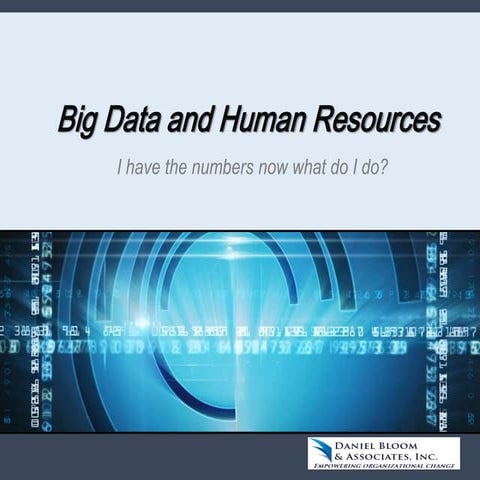 Big data and hr