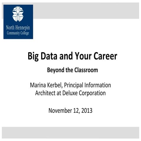 Big data and your career final