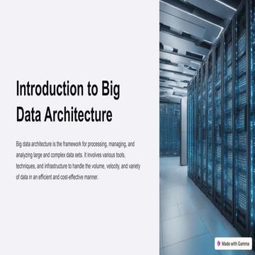 Big Data Architecture Intro and its implementation in the insutry.pptx