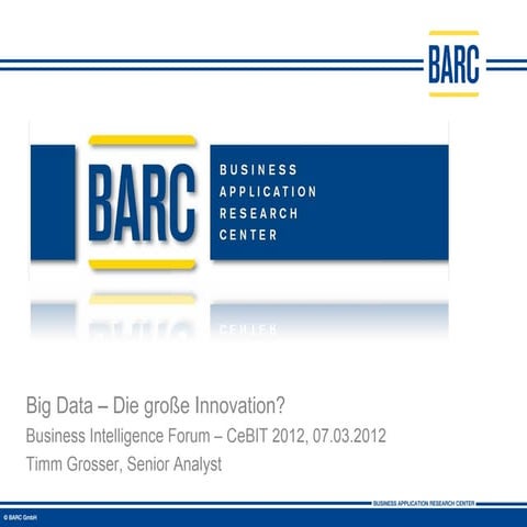 Big Data - Die große Innovation?