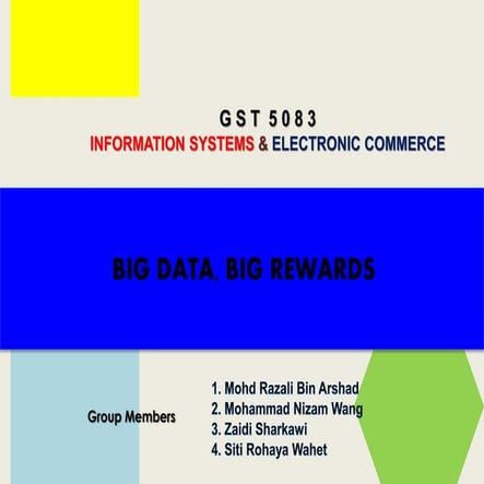 Case 3.1 - Big data big rewards