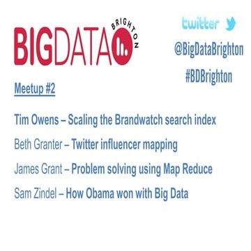 How Obama Won With Big Data (Sam Zindel at Big Data Brighton)