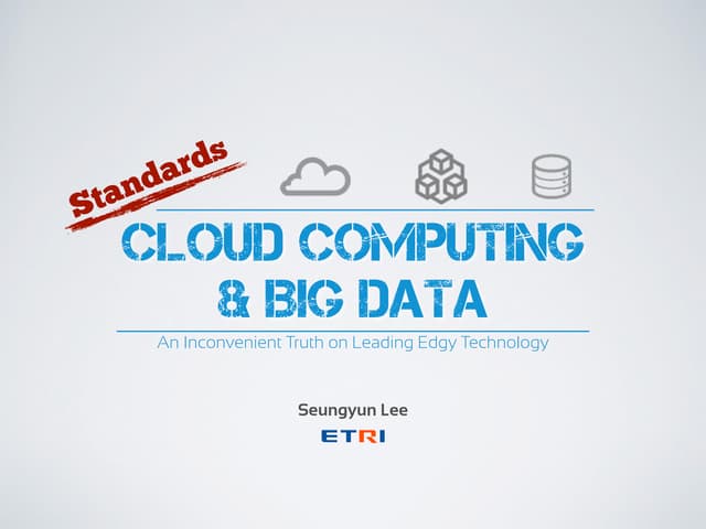Issues on Big Data & Cloud Computing 