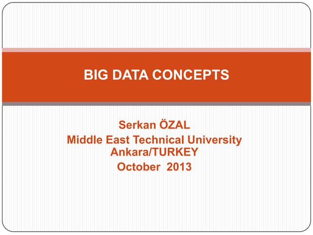 Big data concepts