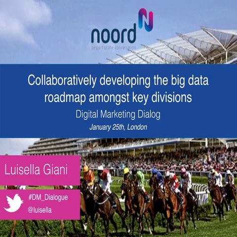 Collaboratively developing the big data roadmap amongst key divisions 