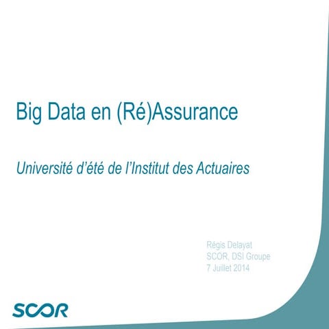 Big data en (ré)assurance   régis delayet