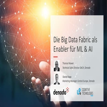 Die Big Data Fabric als Enabler für Machine Learning & AI