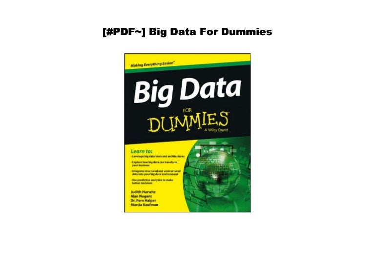 Download Big Data For Dummies