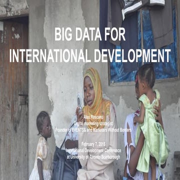Big Data for International Development