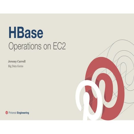 Scaling HBase (nosql store) to handle massive loads at Pinterest by Jeremy Carol