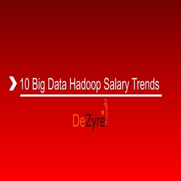 Big data hadoop salary trends