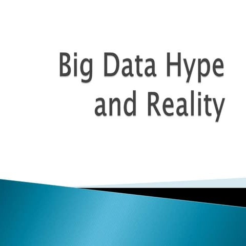 Big data hype
