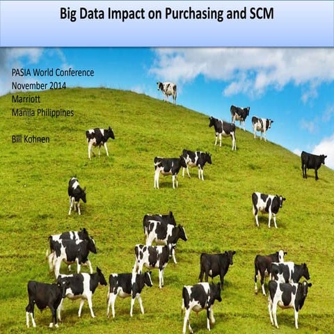 Big Data Impact on Purchasing and SCM - PASIA World Conference Discussion