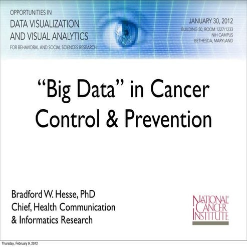 Big Data in Cancer Control