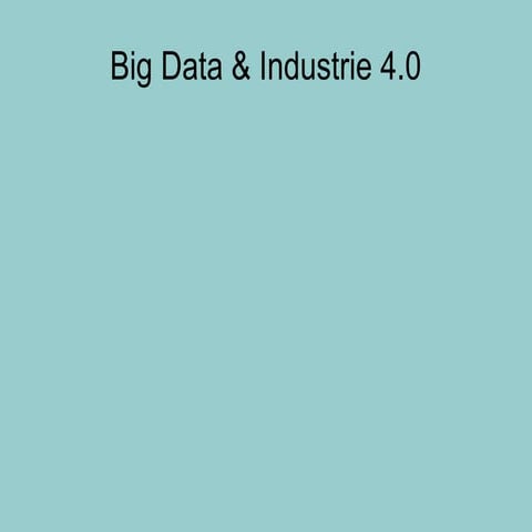 Big Data/Industrie 4.0 PPT Kostenloser Download