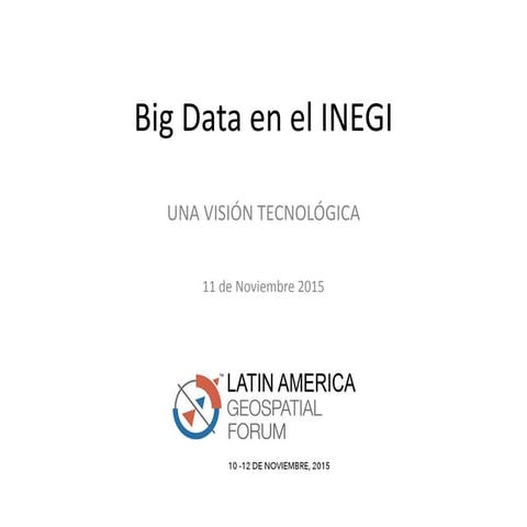 Geo Big Data 2015 
