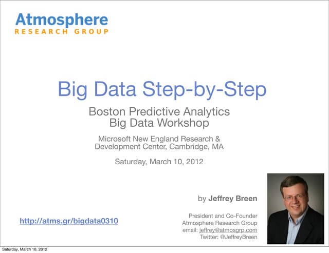 Big Data Step-by-Step: Infrastructure 1/3: Local VM