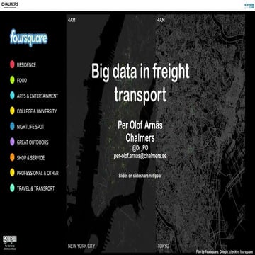 Big data in freight transport