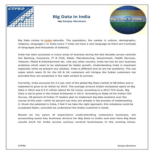 Big data in India