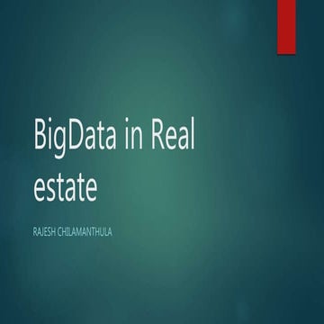 Big data in real estate