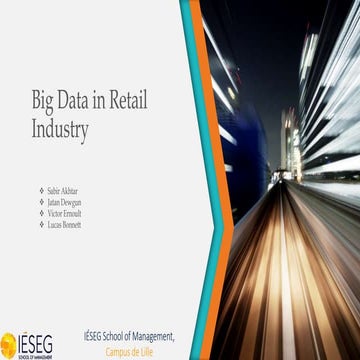 Big data in retail industry 