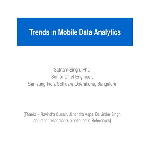 Big Data Analytics Insights Conference- Satnam