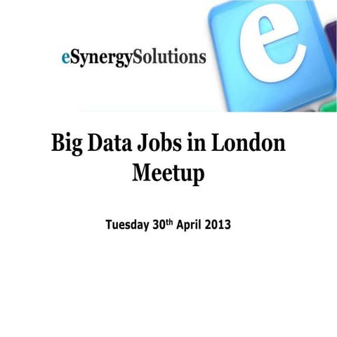 Big Data Jobs In London Meetup