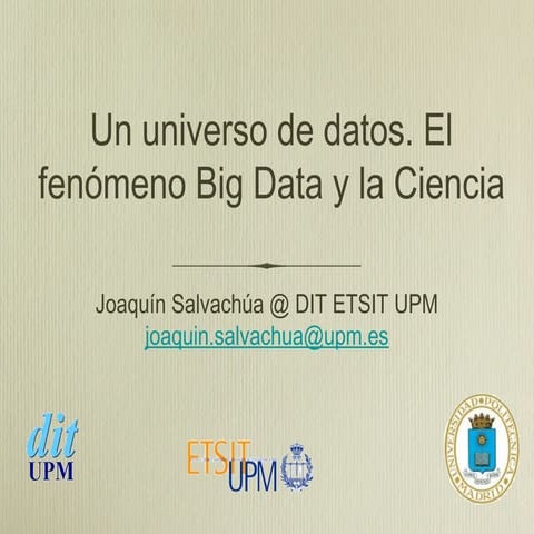 Big data Jornada Fundación Ramón Areces