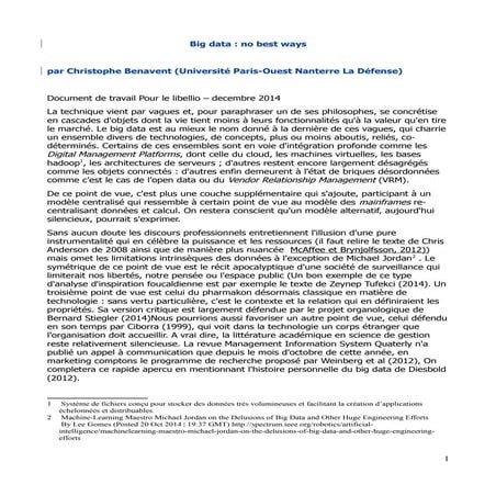 Big data libellio v3.1 benavent