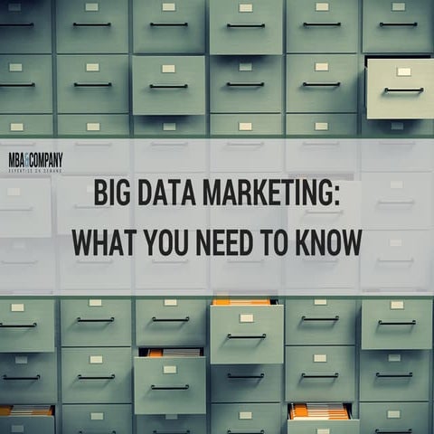 Big Data Marketing - What You Need To Know
