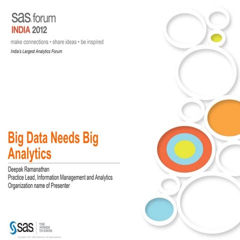 Big Data Needs Big Analytics