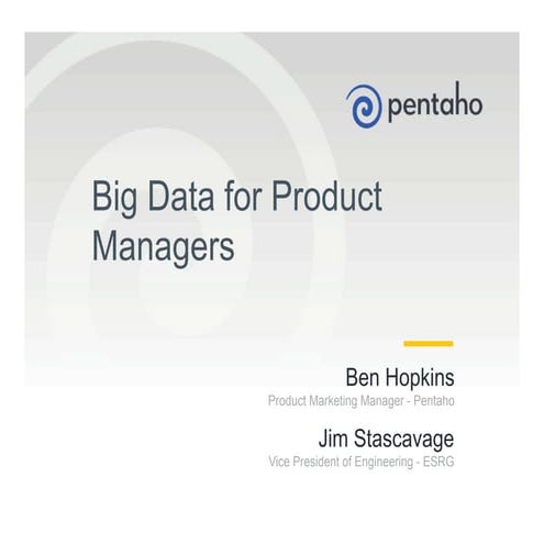 Big Data for Product Managers