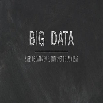  Introducción al Big Data - Xabier Tranche  - VIII Betabeers Bilbao 27/02/2015