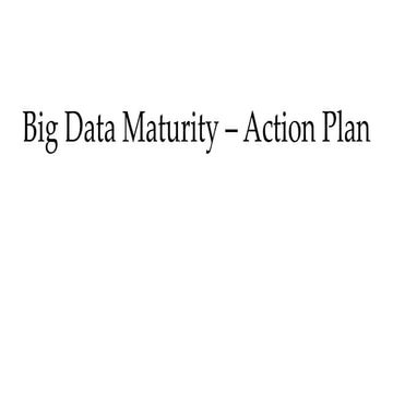 Big Data Maturity and its Evolution
