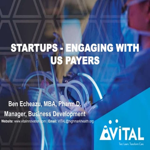 mHealth Israel_Ben Echeazu_Highmark Health_ Startups Engaging with US Payers