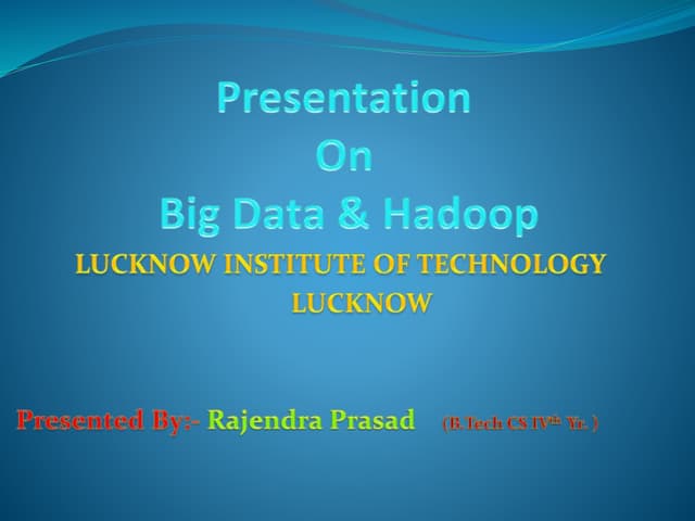 Big data PPT 