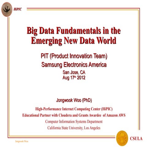 Big Data Fundamentals in the Emerging New Data World