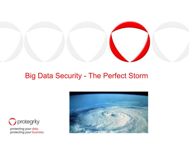 Big data security   the perfect storm