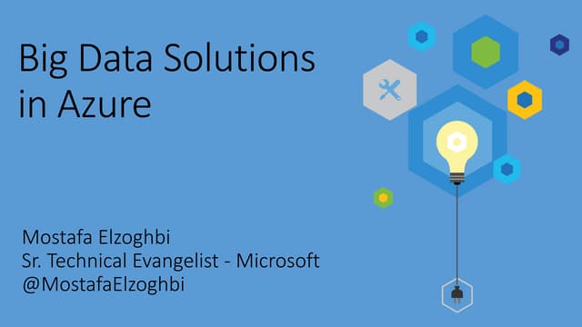 Big data solutions in azure