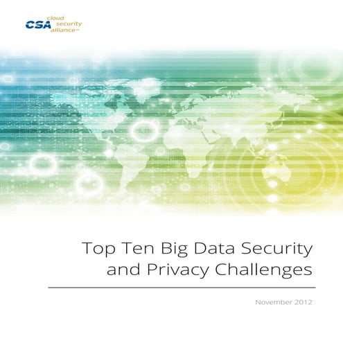 Big data analysis concepts and references by Cloud Security Alliance