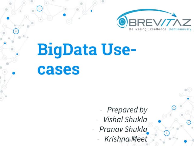 Big Data Usecases