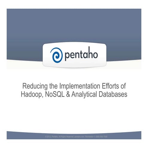 Big Data Integration Webinar: Reducing Implementation Efforts of Hadoop, NoSQ...