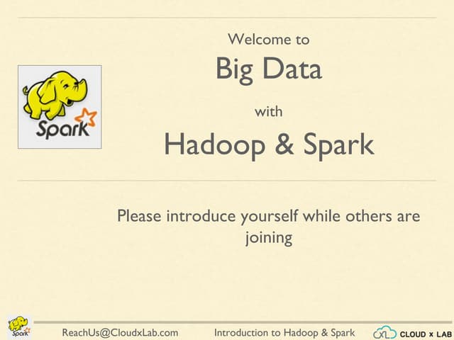 Introduction to Big data with Hadoop & Spark | Big Data Hadoop Spark Tutorial...
