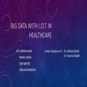BigData in Health Care Systems with IOT