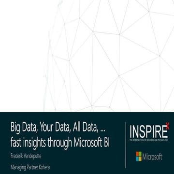 Big data, your data, all data - Frederik Vandeputte
